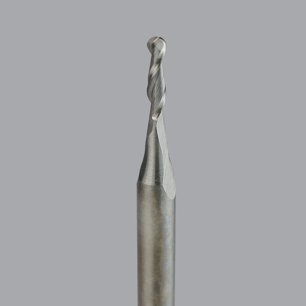 Onsrud 52-235B 1/16" Up-Cut Spiral Ball Nose 2 Flute X 1/4" CL Solid Carbide Router Bit