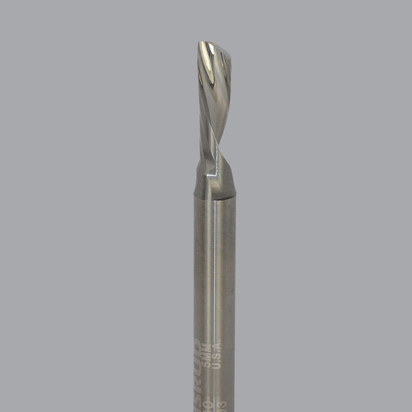 Onsrud 62-880 5MM Down-Cut Spiral O Flute 1 Flute X 16MM CL Solid Carbide Router Bit