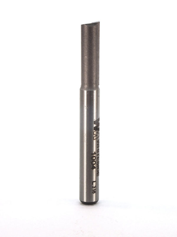 Whiteside 1004 1/4" CD 1 Wing X 3/4" CL X 1/4 SHK Carbide Tipped Straight Router Bit"