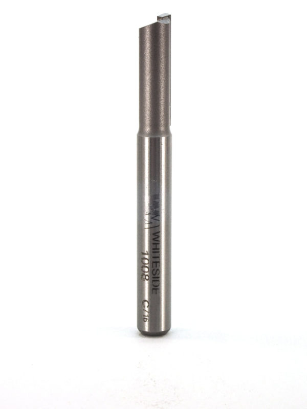 Whiteside 1008 9/32" CD 1 Wing X 3/4" CL X 1/4 SHK Carbide Tipped Straight Router Bit"