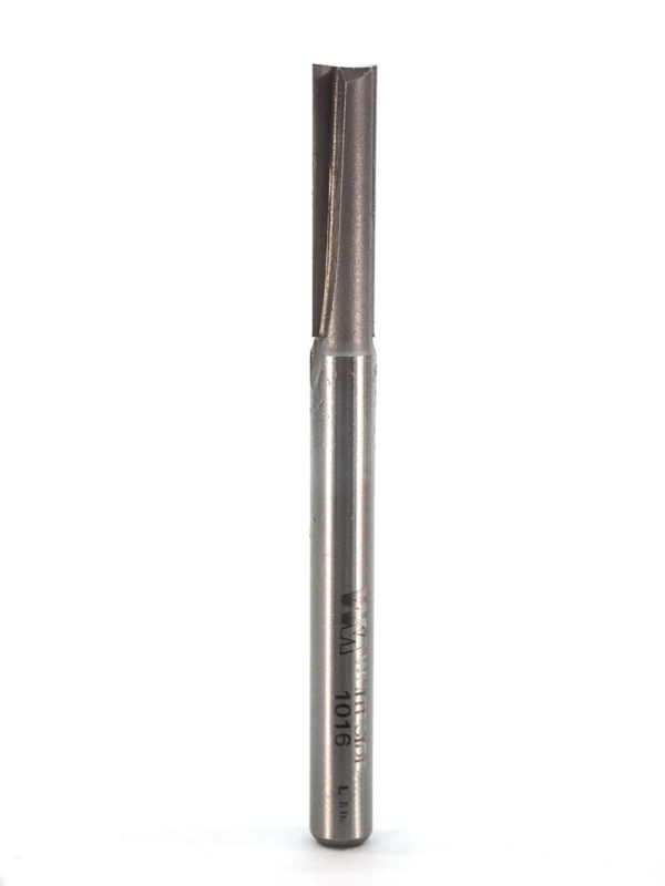 Whiteside 1016 1/4" CD 2 Wing X 1" CL X 1/4 SHK Carbide Tipped Straight Router Bit"
