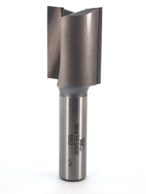 Whiteside 1093 1" CD 2 Wing X 1-1/4" CL X 1/2" SHK Carbide Tipped Straight Router Bit