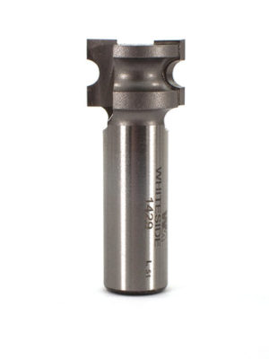 Whiteside 1429 3/4" CD X 2 Wing X 1/2" CL X 3/32" Radius X 1/2" SHK Carbide Tipped Half Round Router Bit
