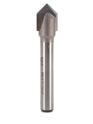 Whiteside 1501 3/8" V-Groove 90° 2 Flute Carbide Tipped Router Bit