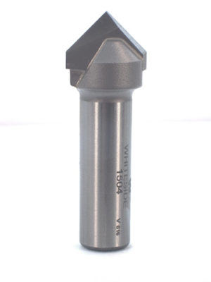 Whiteside 1504 3/4" V-Groove 90° 2 Flute Carbide Tipped Router Bit