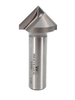 Whiteside 1506 1" V-Groove 90° 2 Flute Carbide Tipped Router Bit