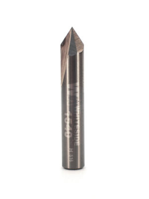 Whiteside 1540 1/4" V-Groove 60° 2 Flute Solid Carbide Router Bit