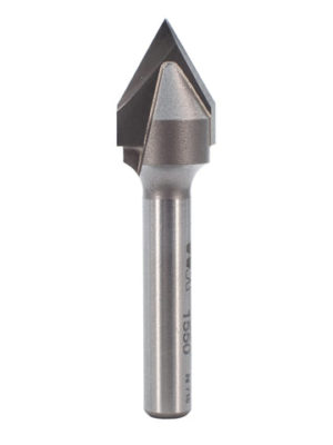 Whiteside 1550 1/2" V-Groove 60° 2 Flute Carbide Tipped Router Bit