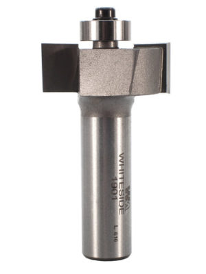 Whiteside 1901 1-1/4" CD X 2 Wing X 1/2" CL X 3/8" Cut Depth X 1/2" SHK Carbide Tipped Rabbet Router Bit