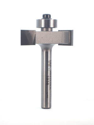 Whiteside 1916 1-1/4" CD X 2 Wing X 3/8" CL X 3/8" Cut Depth X 1/4" SHK Carbide Tipped Rabbet Router Bit