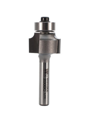 Whiteside 2000C 3/4" CD X 2 Wing X 1/2" CL X 1/8" Radius X 1/4" SHK Carbide Tipped Roundover Router Bit