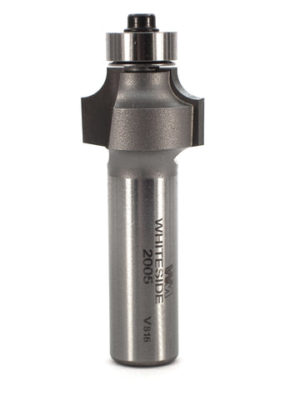 Whiteside 2005 7/8" CD X 2 Wing X 1/2" CL X 3/16" Radius X 1/2" SHK Carbide Tipped Roundover Router Bit