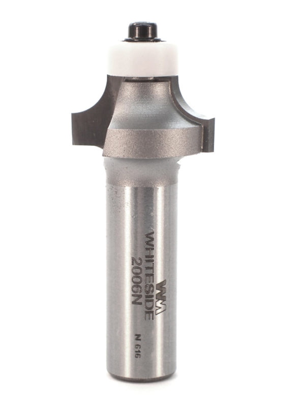Whiteside 2006N 1" CD X 2 Wing X 1/4" Radius X 1/2" SHK Carbide Tipped Solid Surface Roundover Router Bit