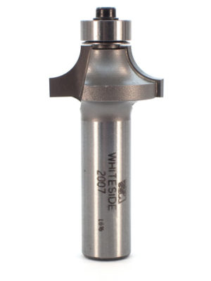 Whiteside 2007 1-1/8" CD X 2 Wing X 1/2" CL X 5/16" Radius X 1/2" SHK Carbide Tipped Roundover Router Bit