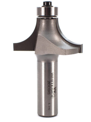 Whiteside 2009B 1-5/8" CD X 2 Wing X 3/4" CL X 9/16" Radius X 1/2" SHK Carbide Tipped Roundover Router Bit