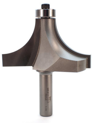 Whiteside 2014 3-1/4" CD X 2 Wing X 1-3/4" CL X 1-1/4" Radius X 1/2" SHK Carbide Tipped Roundover Router Bit