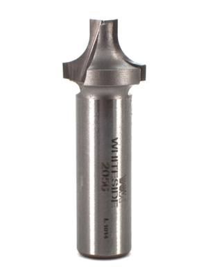 Whiteside 2056 3/4" CD X 2 Wing X 3/8" CL X 1/4" Radius X 1/2" SHK Carbide Tipped Plunge Roundover Router Bit
