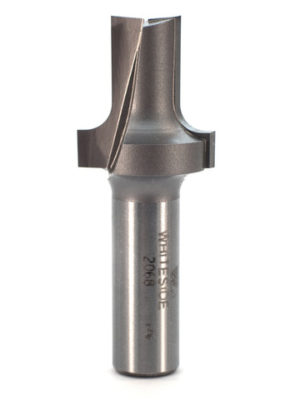 Whiteside 2068 1" CD X 2 Wing X 13/16" CL X 3/16" Radius X 1/2" SHK Carbide Tipped Plunge Roundover Router Bit