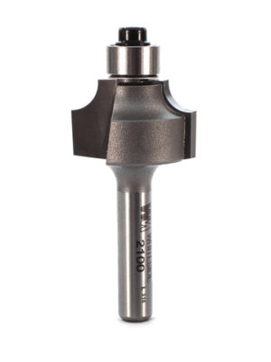 Whiteside 2100 7/8" CD X 2 Wing X 1/2" CL X 3/16" Radius X 1/4" SHK Carbide Tipped Beading Router Bit