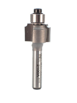 Whiteside 2100A 5/8" CD X 2 Wing X 1/2" CL X 1/16" Radius X 1/4" SHK Carbide Tipped Beading Router Bit