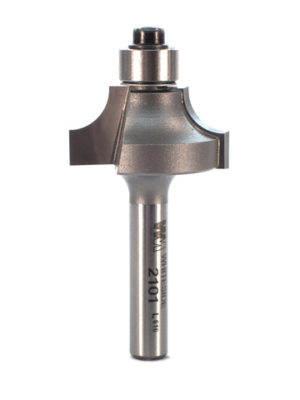 Whiteside 2101 1" CD X 2 Wing X 1/2" CL X 1/4" Radius X 1/4" SHK Carbide Tipped Beading Router Bit