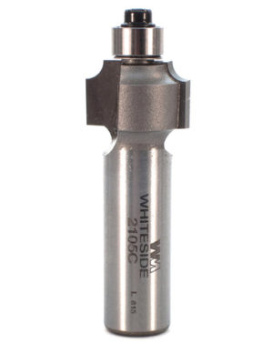 Whiteside 2105C 3/4" CD X 2 Wing X 1/2" CL X 1/8" Radius X 1/2" SHK Carbide Tipped Beading Router Bit