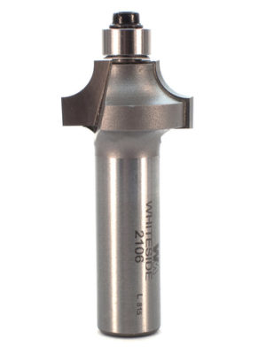 Whiteside 2106 1" CD X 2 Wing X 1/2" CL X 1/4" Radius X 1/2" SHK Carbide Tipped Beading Router Bit