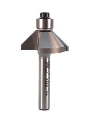 Whiteside 2292 1" CD X 2 Wing X 5/16" CL X 45° Angle X 1/4" SHK Carbide Tipped Chamfer Router Bit