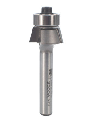 Whiteside 2300A 3/4" CD X 2 Wing X 1/4" CL X 15° Angle X 1/4" SHK Carbide Tipped Edge Bevel Router Bit