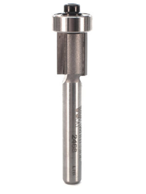 Whiteside 2468 3/8" CD X 2 Wing X 1/2" CL X 1/4" SHK Carbide Tipped Overhang Flush Trim Router Bit
