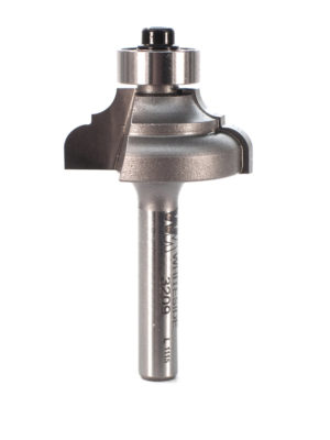 Whiteside 3209 1-1/8" CD X 2 Wing X 1/2" CL X 5/32" Radius X 1/4" SHK Carbide Tipped Cove & Bead Router Bit