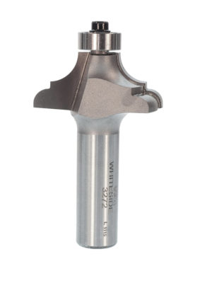 Whiteside 3272 1-1/2" CD X 2 Wing X 5/8" CL X 3/16” & 5/16” Radius X 1/2" SHK Carbide Tipped French Traditional Router Bit