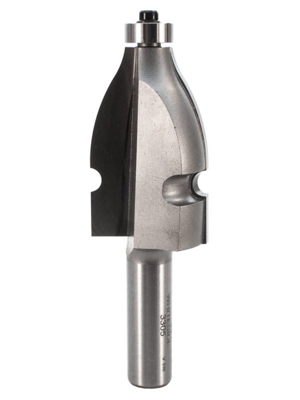 Whiteside 3305 1-1/4" CD X 2 Wing X 2" CL X 1/2" SHK Carbide Tipped Handrail Router Bit