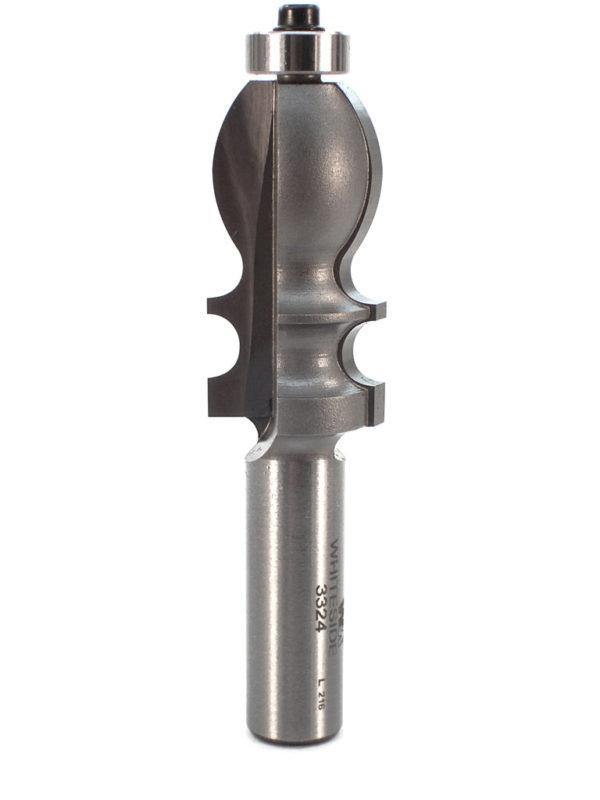 Whiteside 3324 7/8" CD X 2 Wing X 1-5/8" CL X 1/2" SHK Carbide Tipped Molding Router Bit
