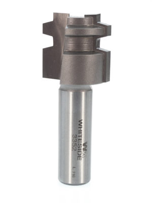 Whiteside 3352 1" CD X 2 Wing X 1" CL X 1/2" SHK Carbide Tipped Locking Drawer Glue Joint Router Bit