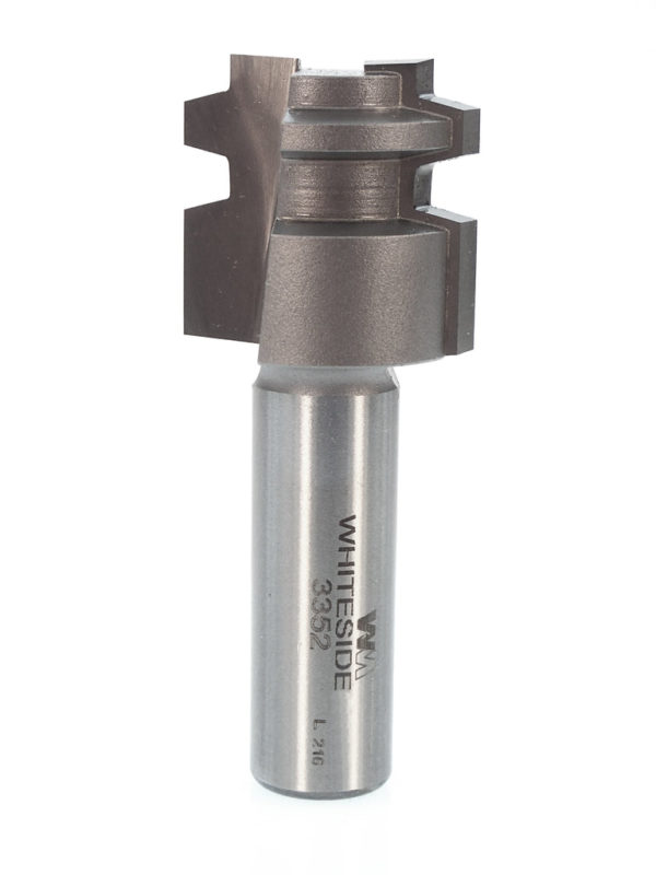Whiteside 3352 1" CD X 2 Wing X 1" CL X 1/2" SHK Carbide Tipped Locking Drawer Glue Joint Router Bit