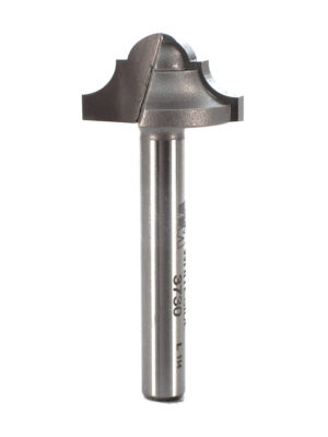 Whiteside 3730 7/8" CD X 2 Wing X 1/2" CL X 3/16" Radius X 1/4" SHK Carbide Tipped Classical Round Bottom Router Bit