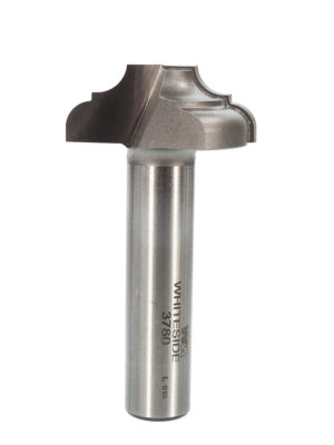 Whiteside 3780 1-3/8" CD X 2 Wing X 9/16" CL X 13/64" Radius X 1/2" SHK Carbide Tipped Classical Flat Bottom Router Bit