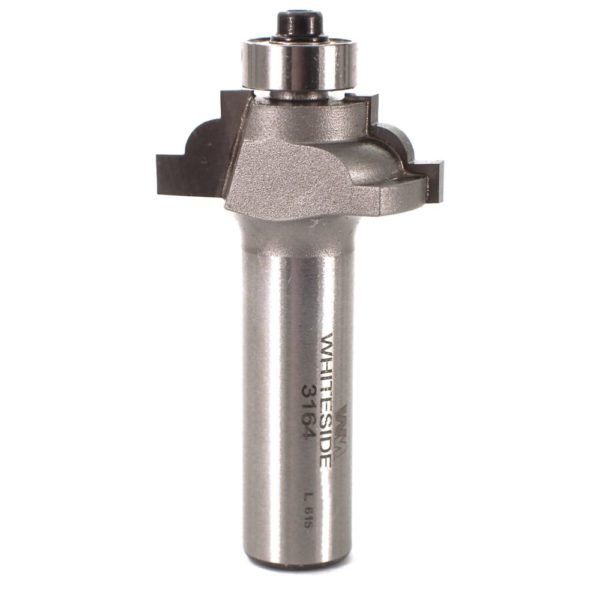 Whiteside 3164 1-1/4" CD X 2 Wing X 1/2" CL X 5/32" Radius X 1/2" SHK Carbide Tipped Classical Cove Edge Profile Router Bit