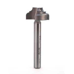 Whiteside 3770 3/4" CD X 2 Wing X 3/8" CL X 7/64" Radius X 1/4" SHK Carbide Tipped Classical Flat Bottom Router Bit