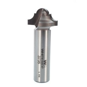 Whiteside 3735 7/8" CD X 2 Wing X 1/2" CL X 3/16" Radius X 1/2" SHK Carbide Tipped Classical Round Bottom Router Bit
