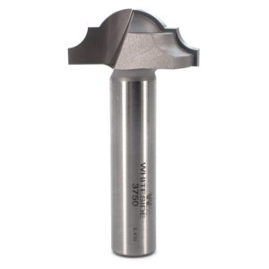 Whiteside 3750 1-3/8" CD X 2 Wing X 9/16" CL X 7/32" Radius X 1/2" SHK Carbide Tipped Classical Round Bottom Router Bit