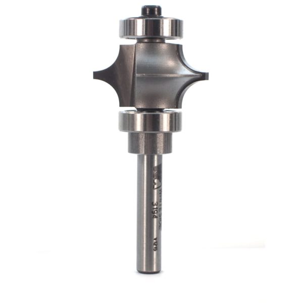 Whiteside 3194 1-1/8" CD X 2 Wing X 5/8" CL X 1/4" Radius X 1/4" SHK Carbide Tipped Full Bead Router Bit