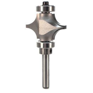 Whiteside 3196 1-3/8" CD X 2 Wing X 7/8" CL X 3/8" Radius X 1/4" SHK Carbide Tipped Full Bead Router Bit