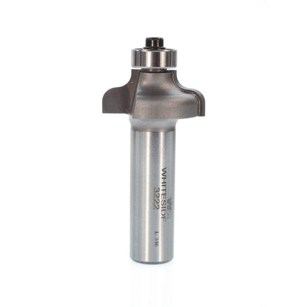 Whiteside 3222 1-1/8" CD X 2 Wing X 1/2" CL X 5/32" Radius X 1/2" SHK Carbide Tipped Ogee Router Bit