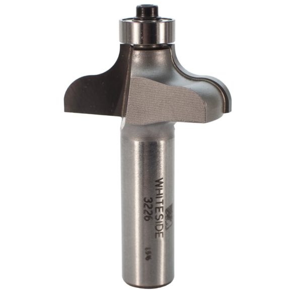 Whiteside 3226 1-1/2" CD X 2 Wing X 5/8" CL X 1/4" Radius X 1/2" SHK Carbide Tipped Ogee Router Bit