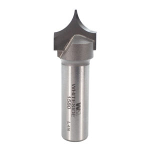 Whiteside 1580 3/4" CD X 2 Wing X 5/8" CL X 3/8" Radius X 1/2" SHK Carbide Tipped Point Cutting Roundover Router Bit