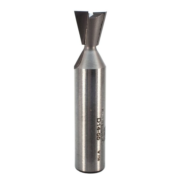 Whiteside D14-55 1/2" CD X 2 Wing X 1/2" CL X 14° Angle X 1/2" SHK Carbide Tipped Dovetail Router Bit
