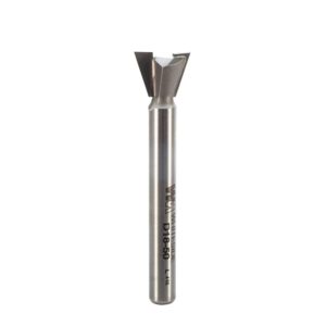 Whiteside D18-50 1/2" CD X 2 Wing X 3/8" CL X 18° Angle X 1/4" SHK Carbide Tipped Dovetail Router Bit