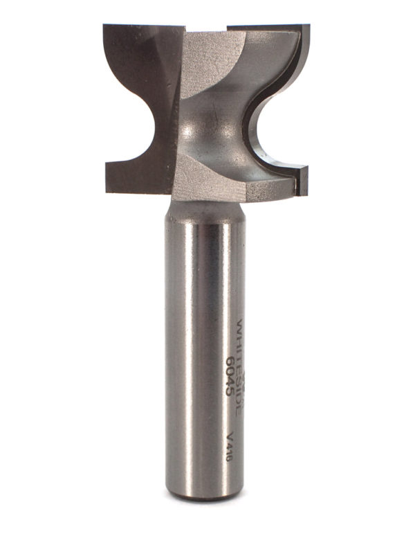 Whiteside 6045 1-1/4" CD X 2 Wing X 13/16" CL X 7/32" Radius X 1/2" SHK Carbide Tipped Drawer Pull Router Bit